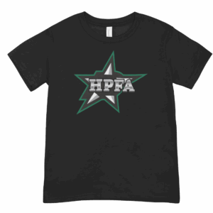 HPFA Metallic Black Star T-Shirt.